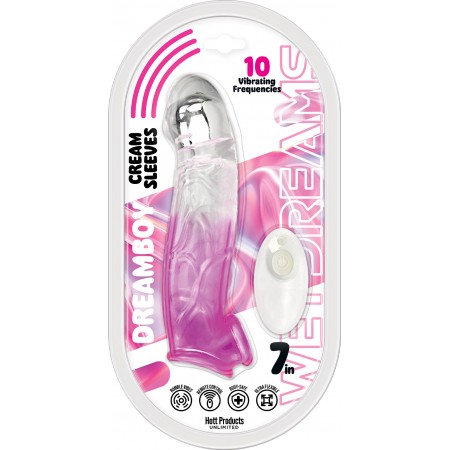 Wet Dreams -Cream Sleeves extention with bullet - Magenta