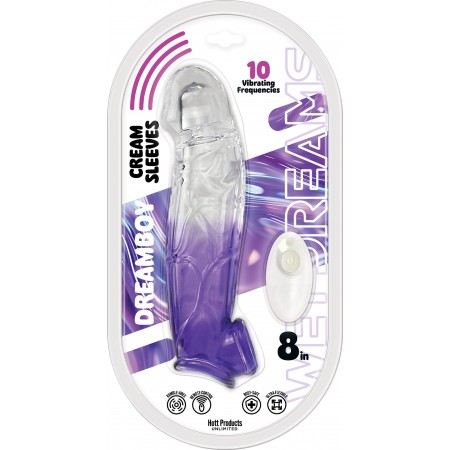 Wet Dreams -Cream Sleeves extention with bullet - Purple