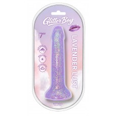 Glitter Boy Lavender Lust 7" Suction Cup Dildo