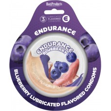 Endurance Condoms - Blueberry 3pk