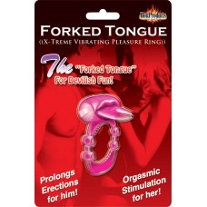 Forked Tongue Vibrating Cock Ring (magenta)