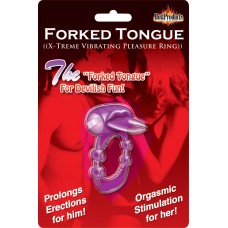 Forked Tongue Vibrating Cock Ring (purple)