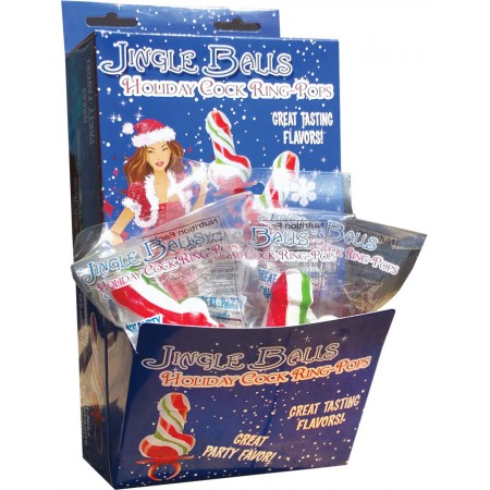 Jingle Balls Holiday Cock Ring Pops (display)