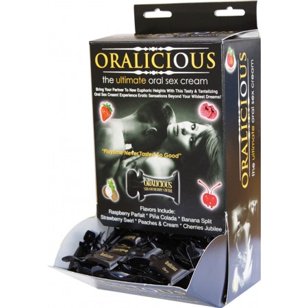 Oralicious Flavored Oral Sex Cream (144pc Pillows Display)