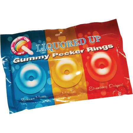 Liquored Up Gummy Pecker Rings