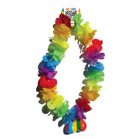 Rainbow Flower Light-Up Boobie Necklace