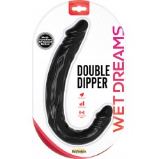 Double Dipper Dual VIBRATING Dildo (black)