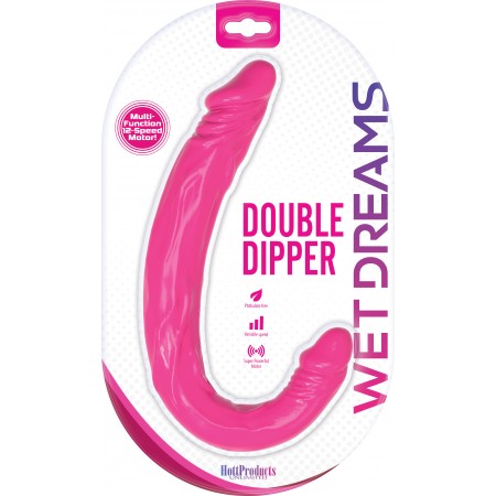 Double Dipper Dual VIBRATING Dildo (pink)
