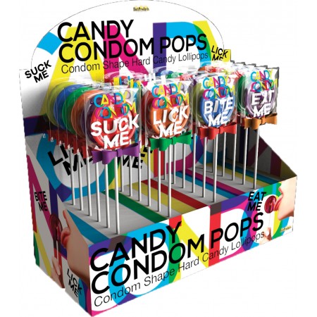 Candy Condom Pops (24pc Display)