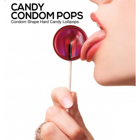 Candy Condom Pops (Strawberry)