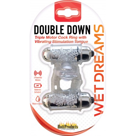 Double Down Vibrating Cock Ring