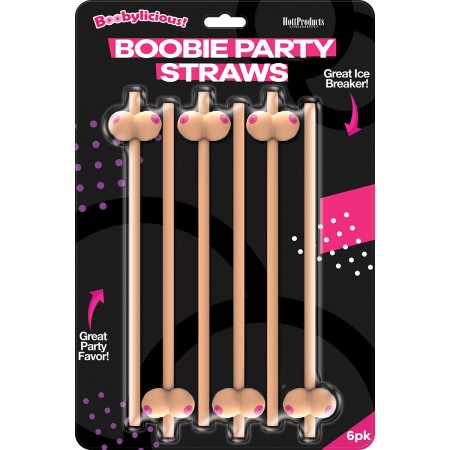 Boobie Party Straws