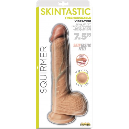 Squirmer - Skintastic Series Rechargeable - 7.5 inch