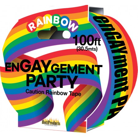 Caution Rainbow Tape (enGAYment party)