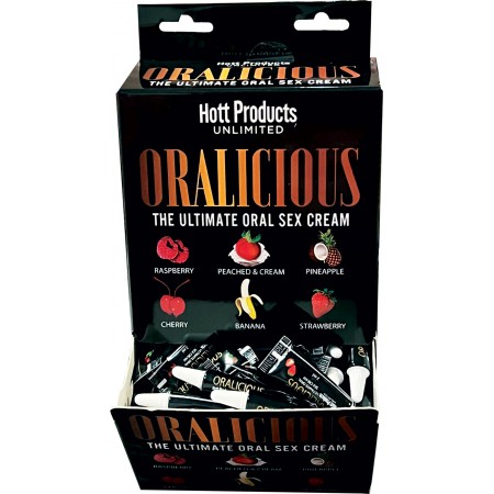Oralicious Flavored Oral Sex Cream (2ml Tubes Display)