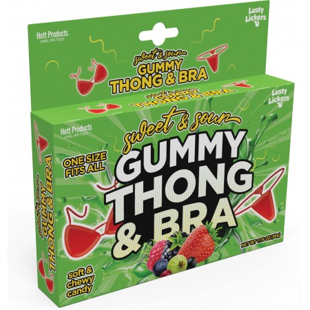 Sweet & Sour Gummy Thong & Bra