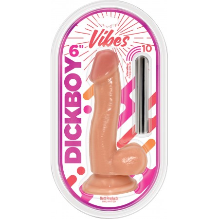 Dick Boy "VIBES" 6" vibrating with suction cup