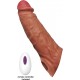 Thick Dick Vibrating Penis Sleeve 7" - Vanilla