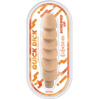 Screwed Up Quick Dick - Vibrating Flex Dildo - 8 inch