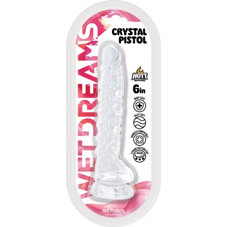 Wet Dreams - Crystal Pistol 6" Suction Cup Dildo Wet Dreams - Crystal Pistol 6" Suction Cup Dildo
