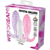 Wet Dreams - Crystal Ballers Anal Plugs 3 pack Wet Dreams - Crystal Ballers Anal Plugs 3 pack
