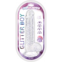 Cotton Candy - Glitter Boy 6.5" Suction Cup Dildo clear Cotton Candy - Glitter Boy 6.5" Suction Cup Dildo clear