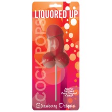 Liquored Up Cock Pops (Strawberry Daiquiri)