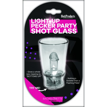 Light Up  Pecker Party Shot Glass