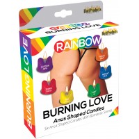 Rainbow Burning Love Candles